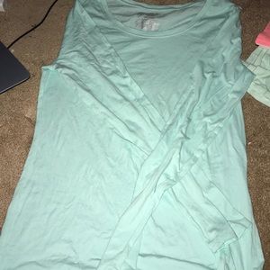 Mint long sleeve shirt